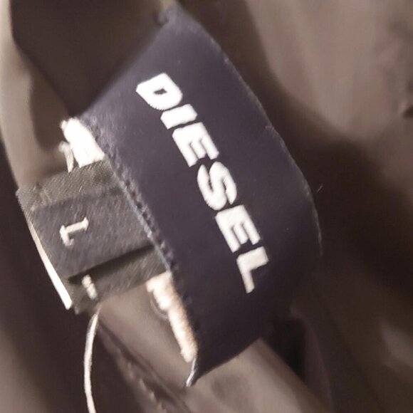 Diesel Reversible Bomber Colorblock Sherpa Teddy Fleece Y2K Streetwear Large - Picture 12 of 16